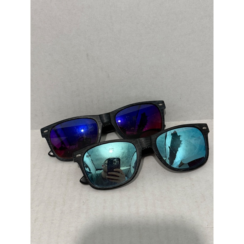 Shady Rays Classic Unisex Sunglasses OS Timber Polarized Fair Lot 2 CL-32 CL-66X
